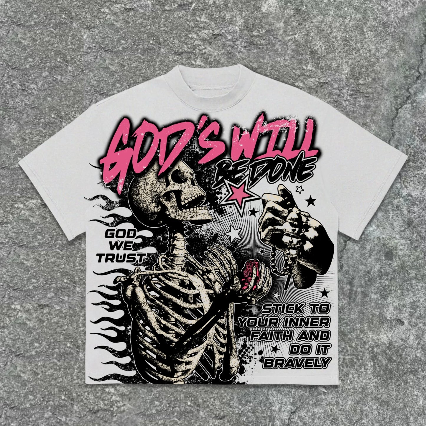 American Retro God's Will Y2K Retro Graphic Tee