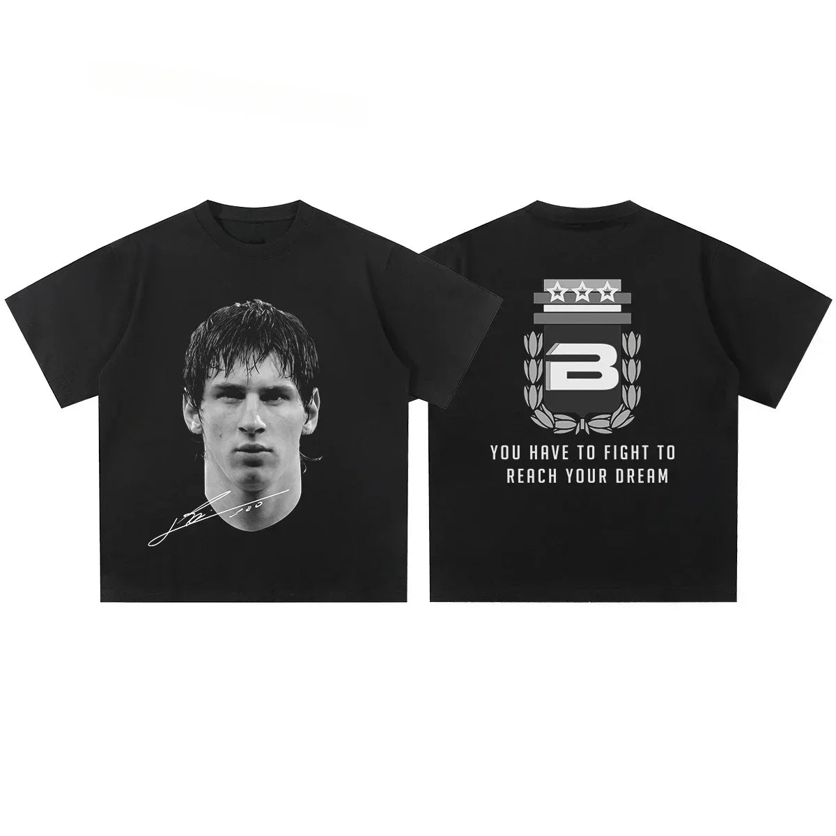 Cristiano Ronaldo Neymar Lionel Messi Casual Short Sleeve Tshirt