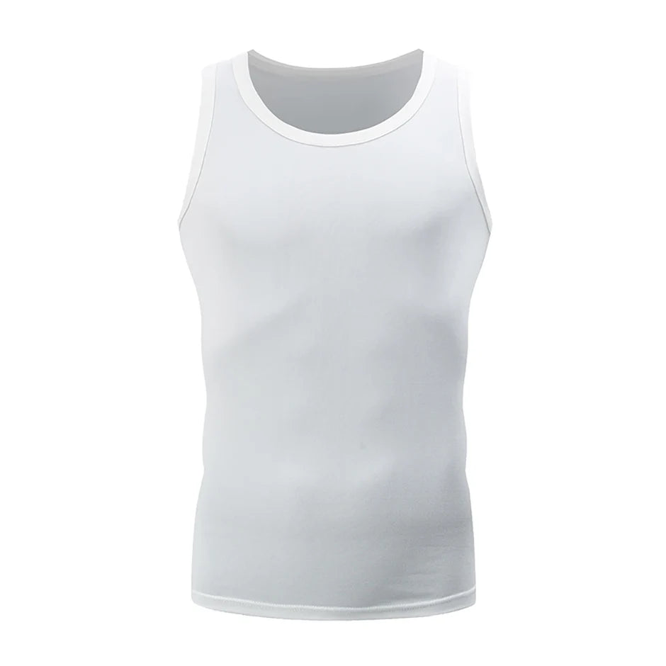 1/3 Piece Men's Four Seasons Black And White Classic Color Basic Tank Top
