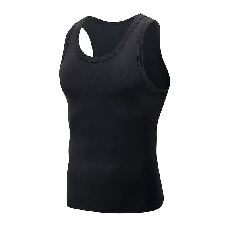 1/3 Piece Men's Four Seasons Black And White Classic Color Basic Tank Top