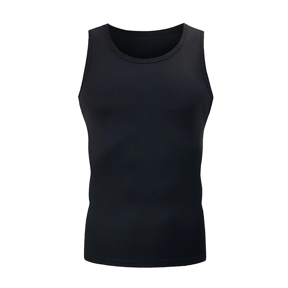 1/3 Piece Men's Four Seasons Black And White Classic Color Basic Tank Top