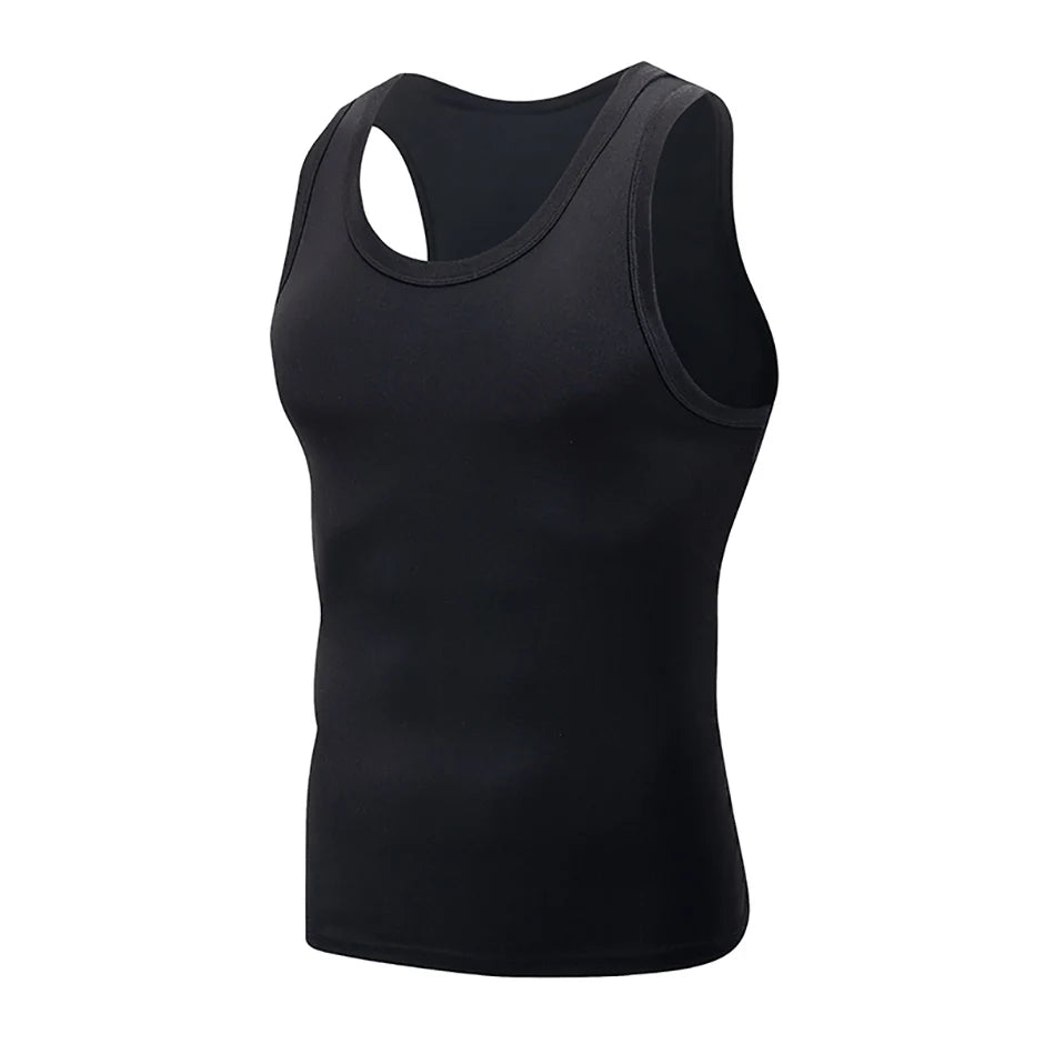 1/3 Piece Men's Four Seasons Black And White Classic Color Basic Tank Top