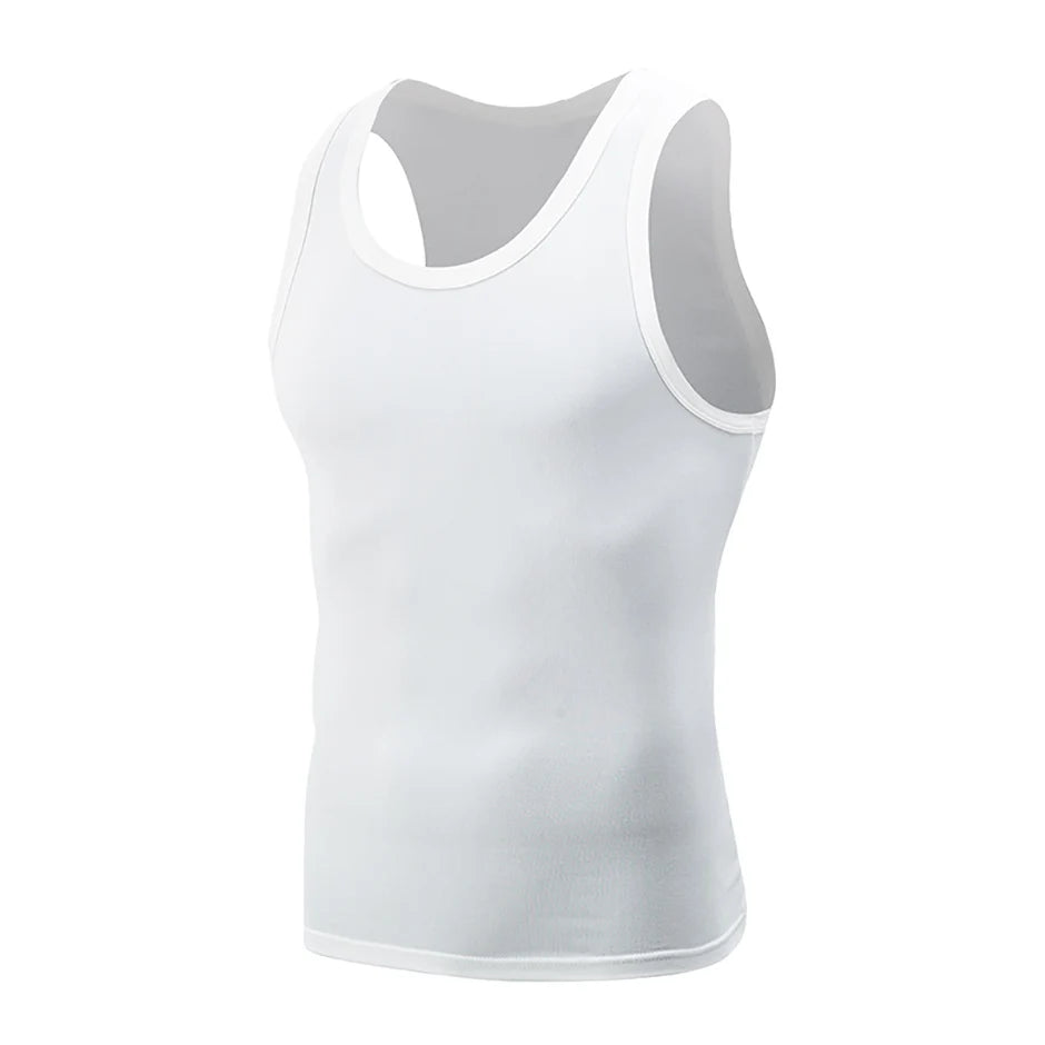1/3 Piece Men's Four Seasons Black And White Classic Color Basic Tank Top