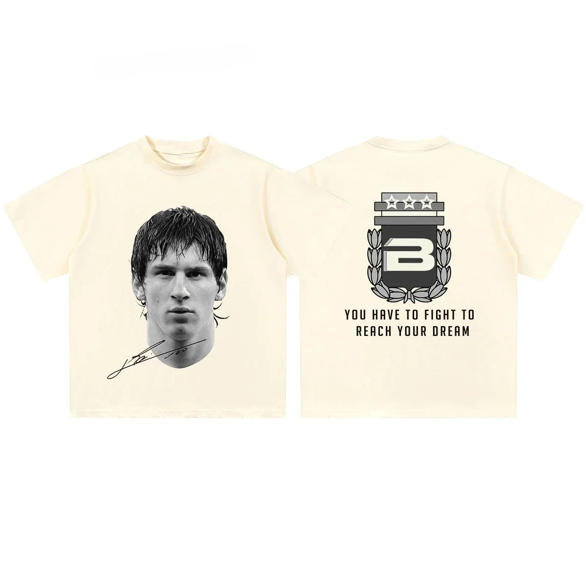 Cristiano Ronaldo Neymar Lionel Messi Casual Short Sleeve Tshirt