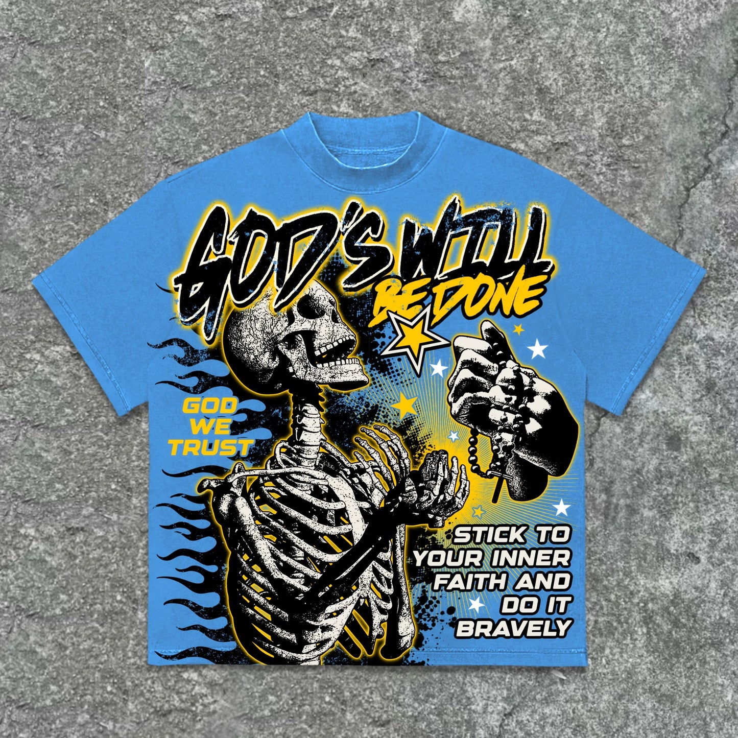 American Retro God's Will Y2K Retro Graphic Tee